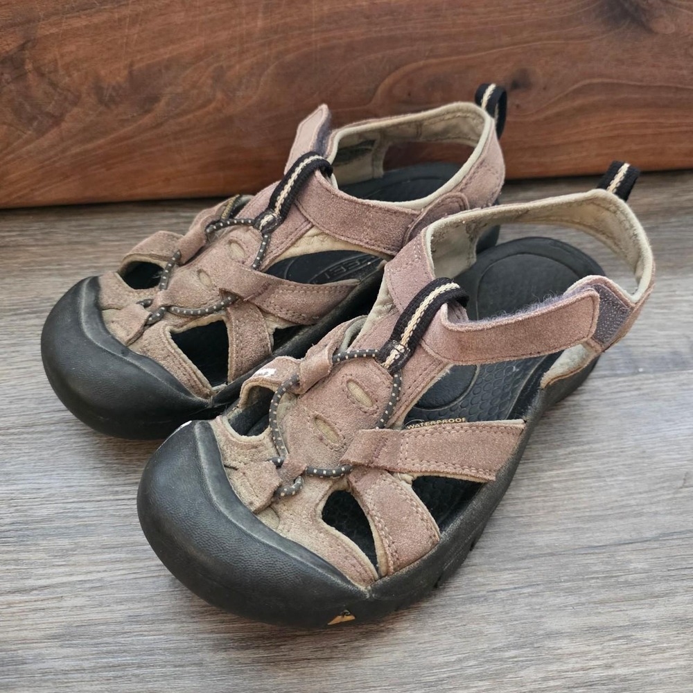 Keen Venice Waterproof Leather Hiking Sandals Brown Womens 6.5 7 Vintage